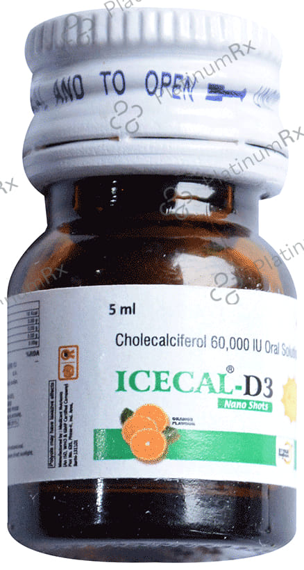 Icecal D3 60000IU Nano Shots Orange Flavour 5ml