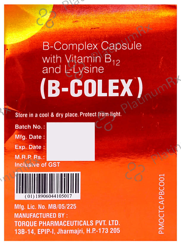 B Colex Capsule 10s