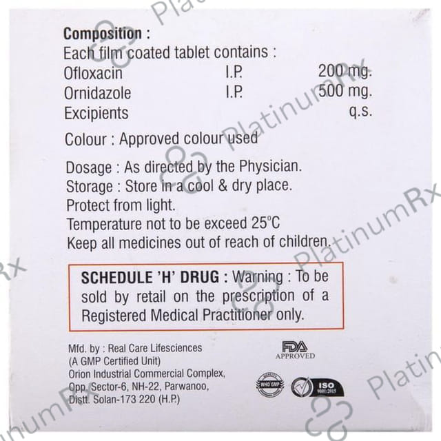 Zoflick OZ 200/500mg Tablet 10s