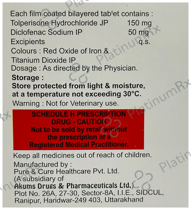 Toltake D 150mg/50mg Tablet