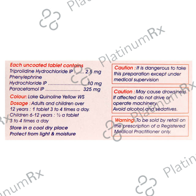 Nocold Plus 500 mg/60 mg/2.5 mg Tablet