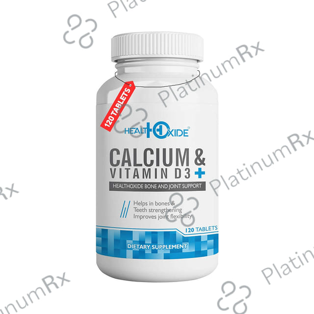 HealthOxide Calcium & Vitamin D3+ Tablet 120s