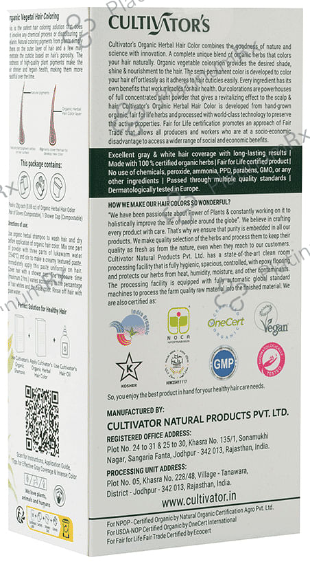 Cultivator's Organic Herbal Hair Color Walnut