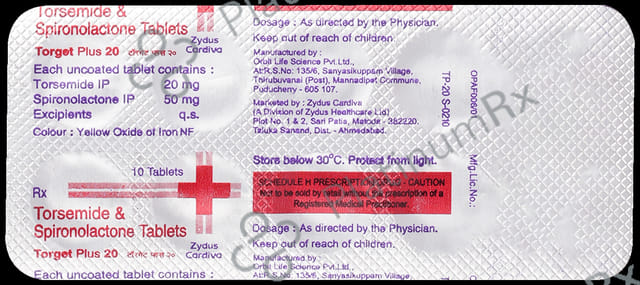 Torget Plus 20 50/20mg Tablet 10s