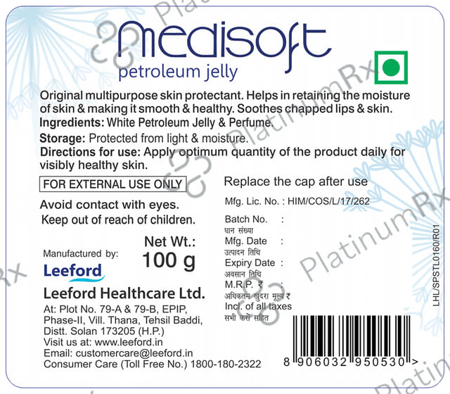 Leeford Medisoft Petroleum Jelly 100gm