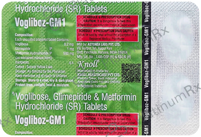 Vogliboz GM 1/500/0.2mg Tablet SR 10s