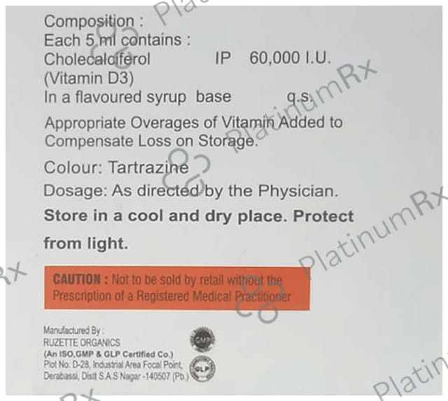 D3 Lex Nano Shots Mango Flavour Sugar Free Oral Solution 5ml