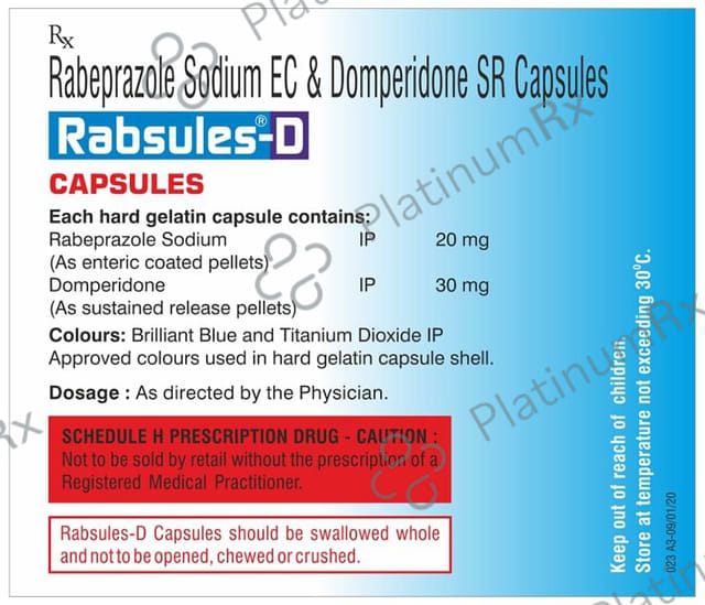 Rabules D 30mg/20mg Capsule SR