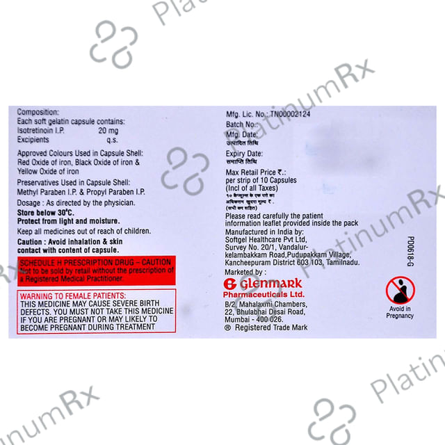 D Acne I 20 Capsule 10s