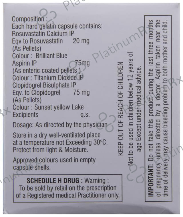 Rosumac Gold 75/20/75mg Capsule 10s