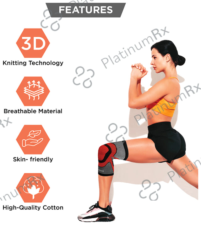 Vissco 3D Knee Cap,Knee Support for Pain Relief, Knee Injury XL