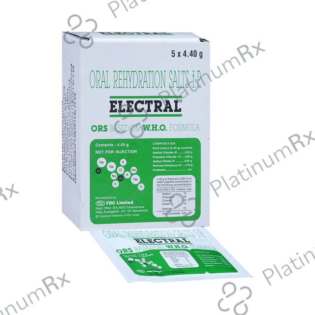 Electral ORS Regular Flavour Powder 4.4gm