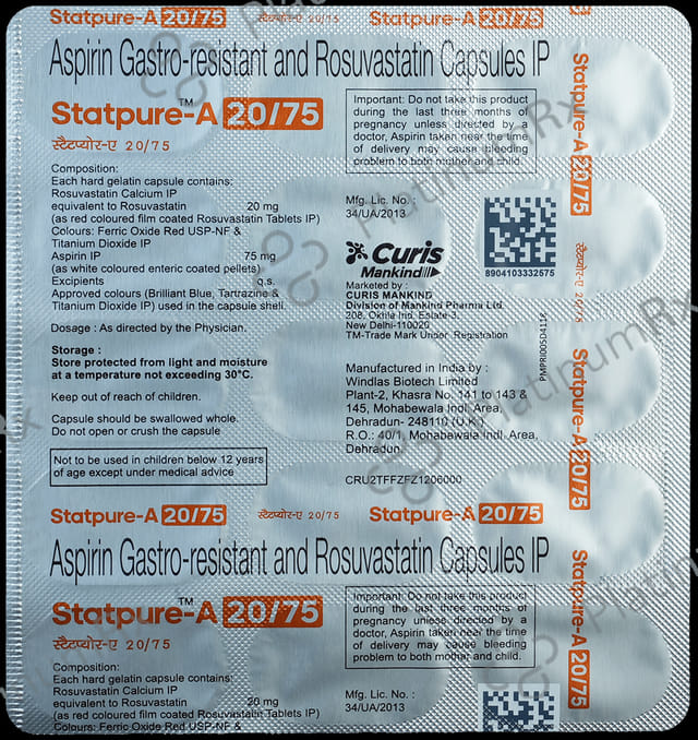 Statpure A 20/75mg Capsule 15s
