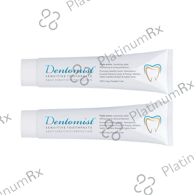 Dentomist Sensitive Toothpaste (100gm Each) 2 Tube