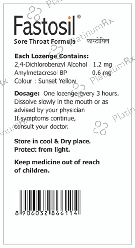 Fastosil Lozenges Orange