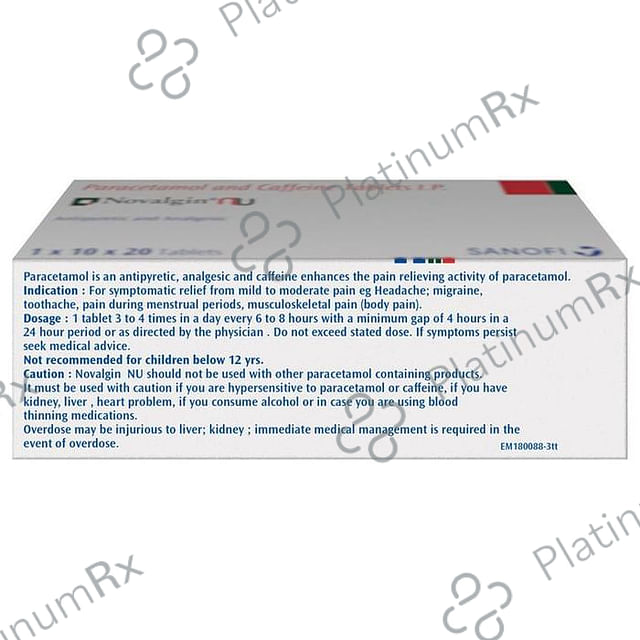 Novalgin NU 50/650mg Tablet 10s
