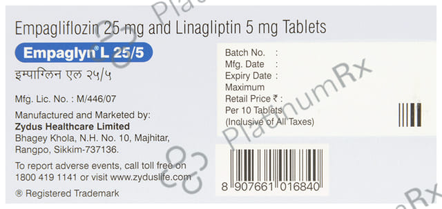 Empaglyn L 25/5mg Tablet 10s
