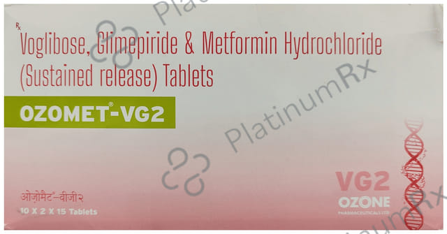 Ozomet VG 2/500/0.2mg Tablet SR 15s