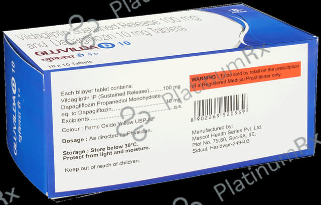Gluvilda D 10/100mg Tablet 10s