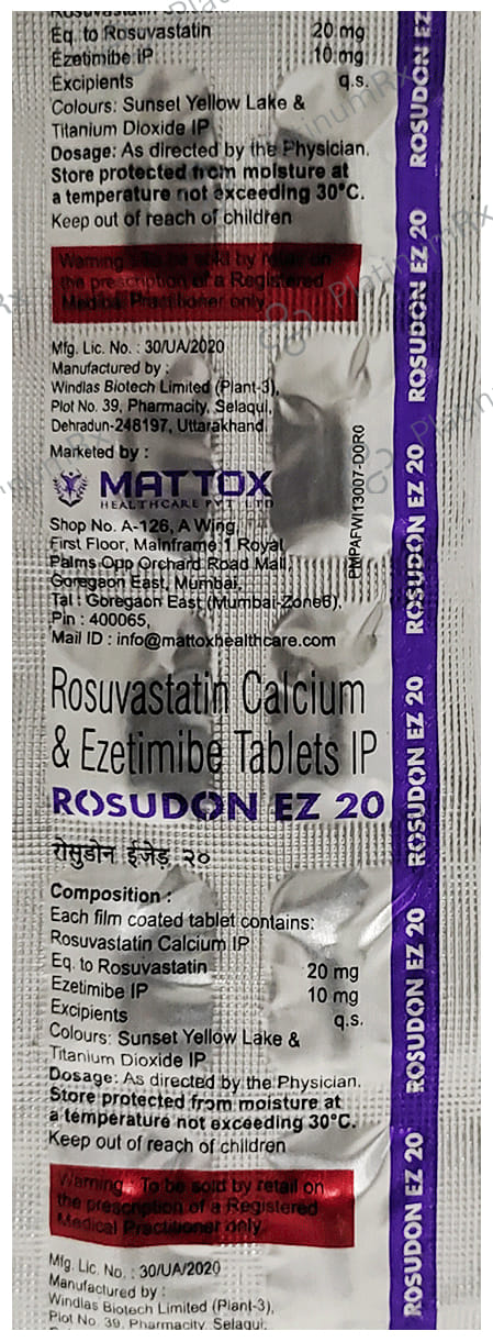 Rosudon EZ 10/20mg Tablet 10s