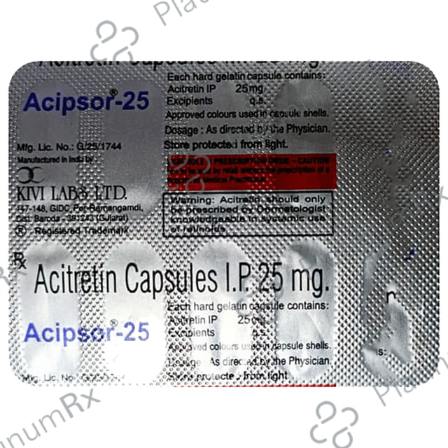 Acipsor 25mg Capsule 10s
