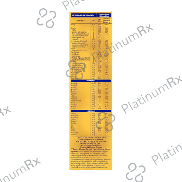 Aptamil Gold Stage 1 (Birth to 6 Months) Infant Formula Refill Powder 400gm