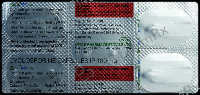 Sprintas 100mg Capsule 5s