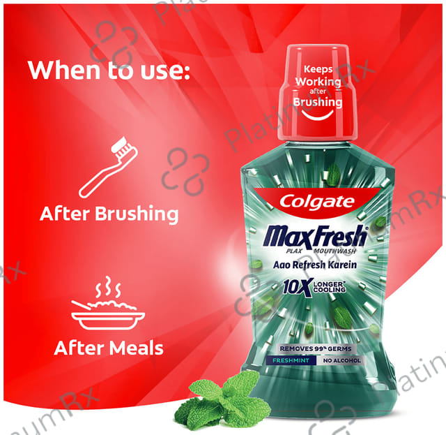 Colgate Fresh Mint MaxFresh Plax Antibacterial Mouth Wash 250ml