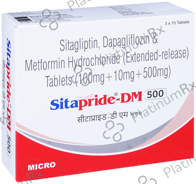 Sitapride DM 10/500/100mg Tablet 15s