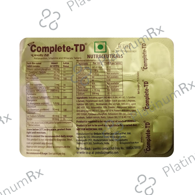 New Complete TD Tablet 15s