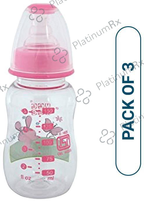 Mee Mee Feeding Bottle (Pink Yellow Purple)