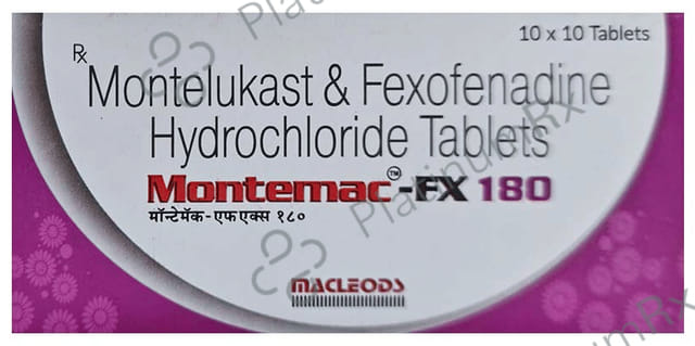 Montemac FX 180/10mg Tablet 10s
