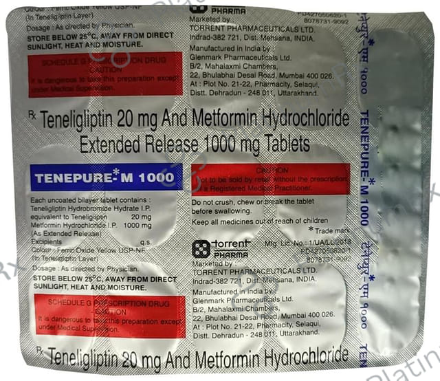 Tenepure M 1000 Tablet ER 15s
