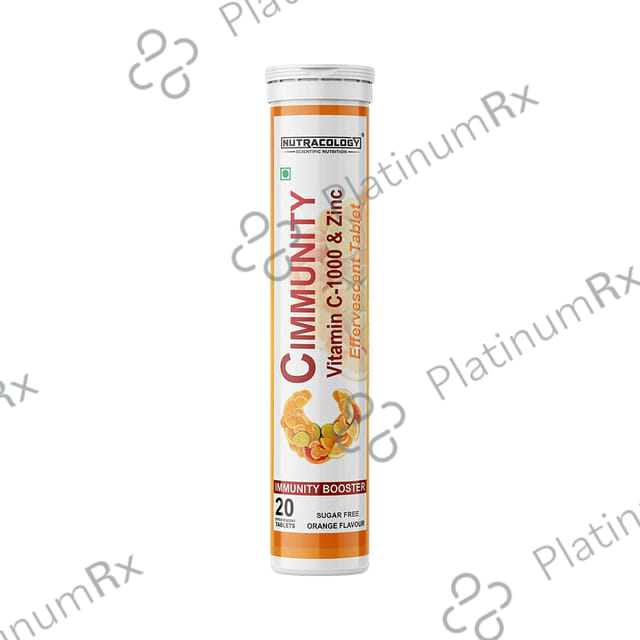 Nutracology 1000mg Cimmunity Vitamin C Orange Flavour Tablet 1s