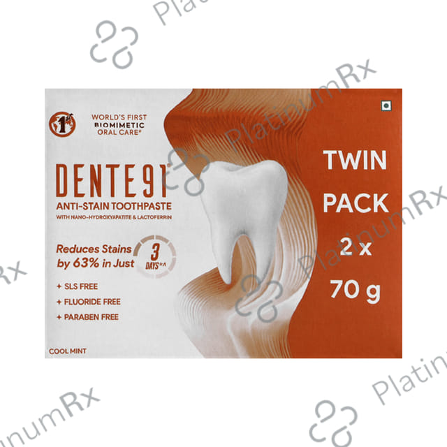 Dente 91 Anti Stain Expert Cool Mint 70gm Toothpaste 2s