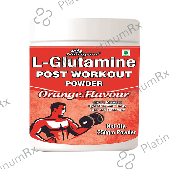 Nutrigrow L-Glutamine Post Workout Powder Orange