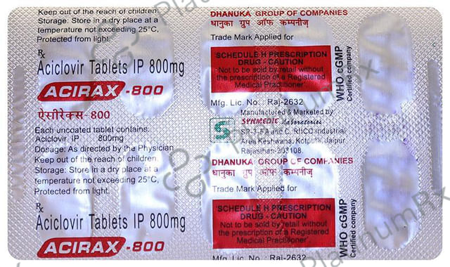 Acirax 800mg Tablet 10s