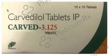 Carved 3.125mg Tablet 10s