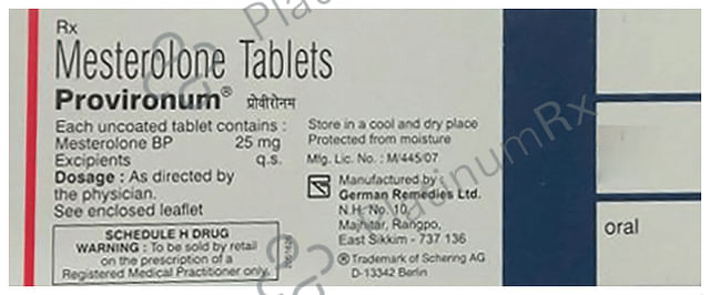 Provironum 25mg Tablet 10s