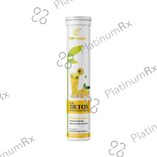 Eur Health Detox Effervescent Tablet Lemon