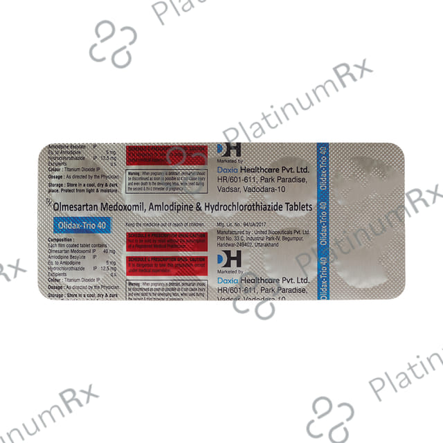 Olidax Trio 40/5/12.5mg Tablet 10s
