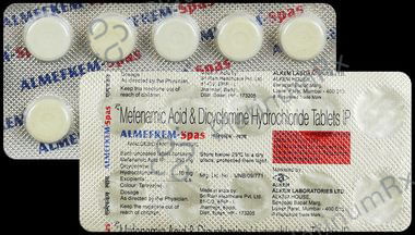 Almefkem Spas 10/250mg Tablet 10s
