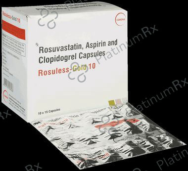 Rosuless Gold 10/75/75mg Capsule 15s