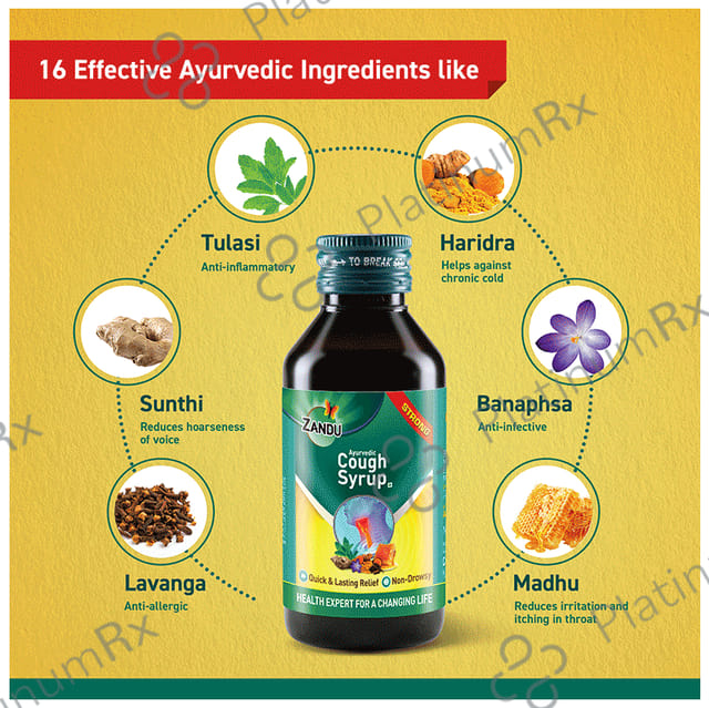 Zandu Ayurvedic Cough Syrup 100ml