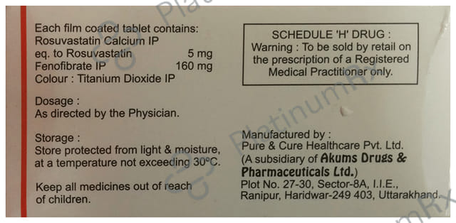 Jubira F 5/160mg Tablet 10s