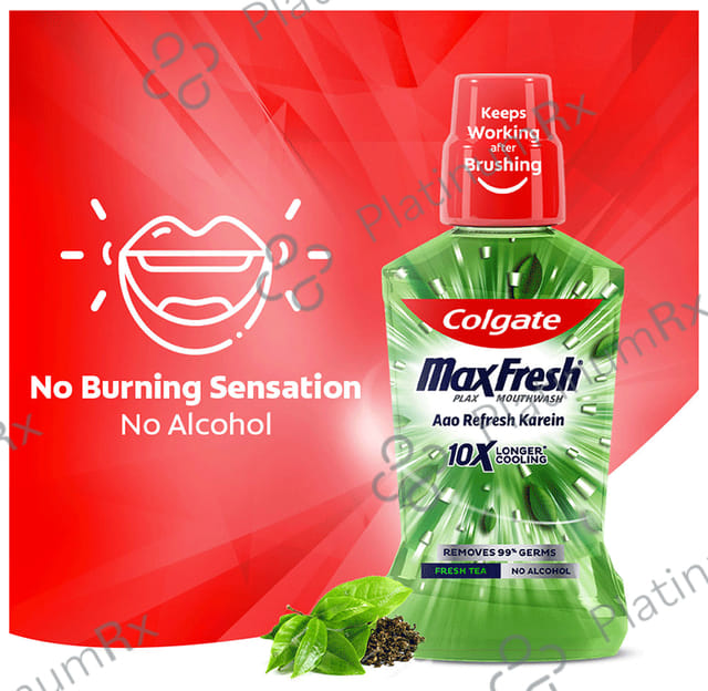 Colgate Fresh Tea MaxFresh Plax Antibacterial Mouth Wash 500 ml