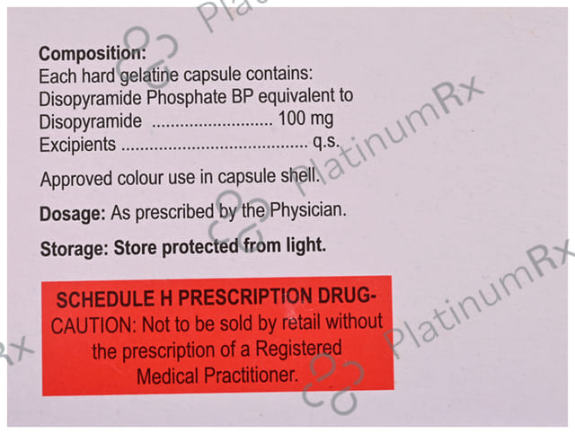 Norpace New 100mg Capsule 10s