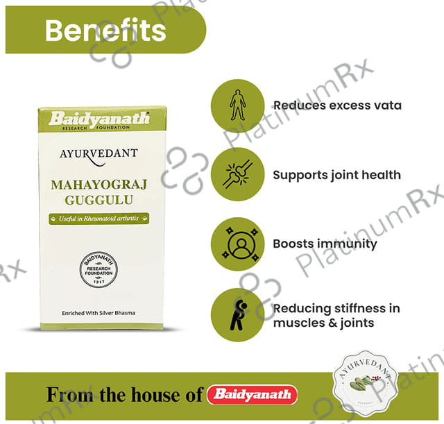 Baidyanath (Jhansi) Ayurvedant Mahayograj Guggulu