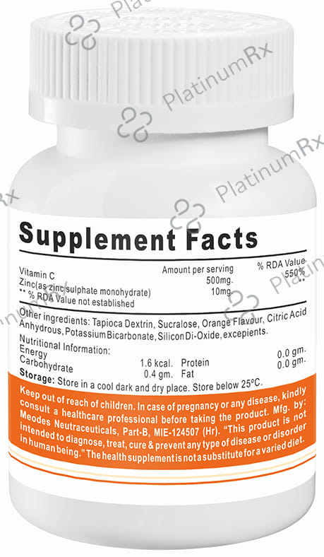 Ignitor Vitamin C with Zinc Chewable Tablet 60s