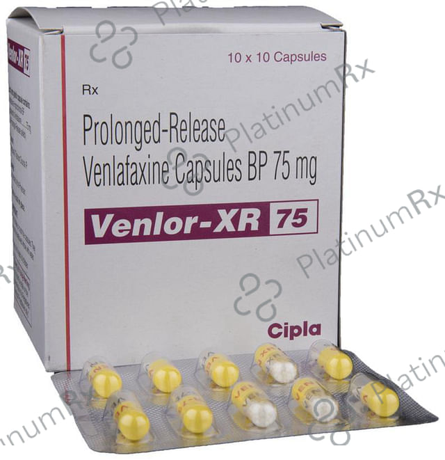 Venlor XR 75mg Capsule PR 10s